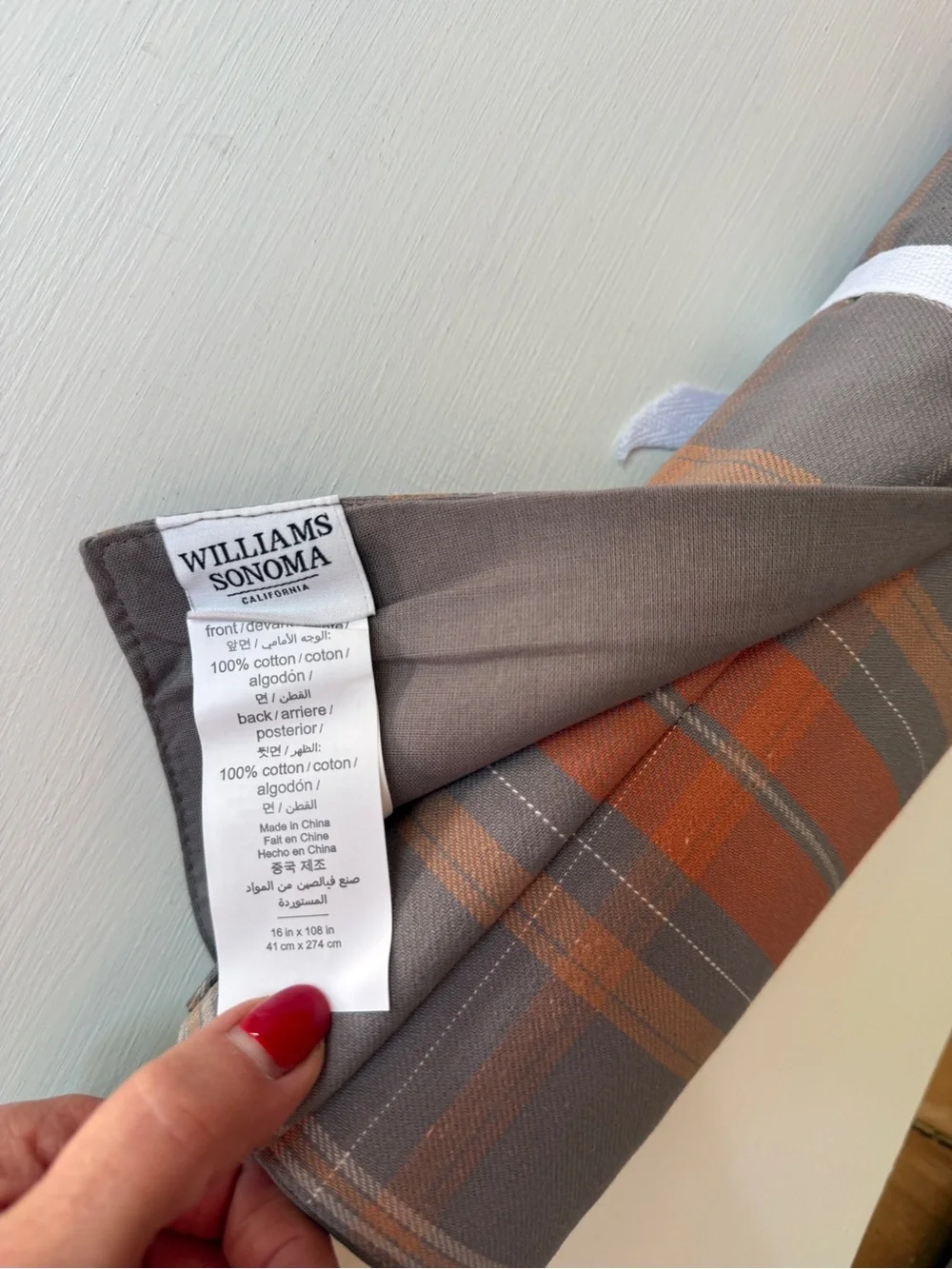 NWT Williams Sonoma PLYMOUTH PLAID BUNDLE: TABLE RUNNER & (4) NAPKINS AUTUMN